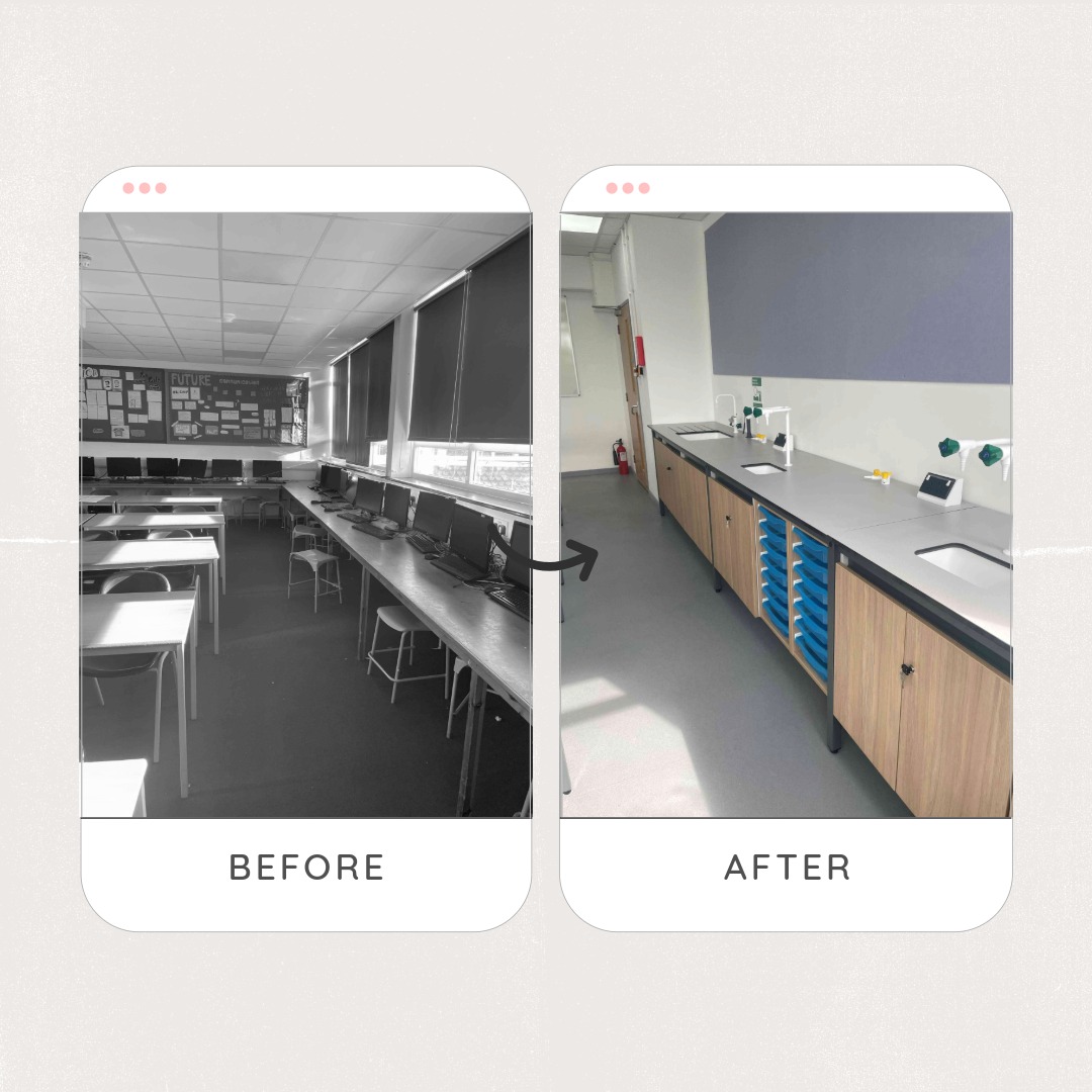 From Classroom to Fully Serviced Science Lab